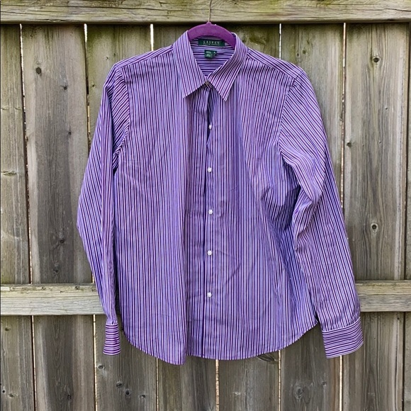 Lauren Ralph Lauren Other - Lauren Ralph Lauren Purple Striped Dress Shirt